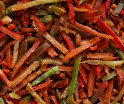 IQF Sliced Bell Peppers (Tri-Color)