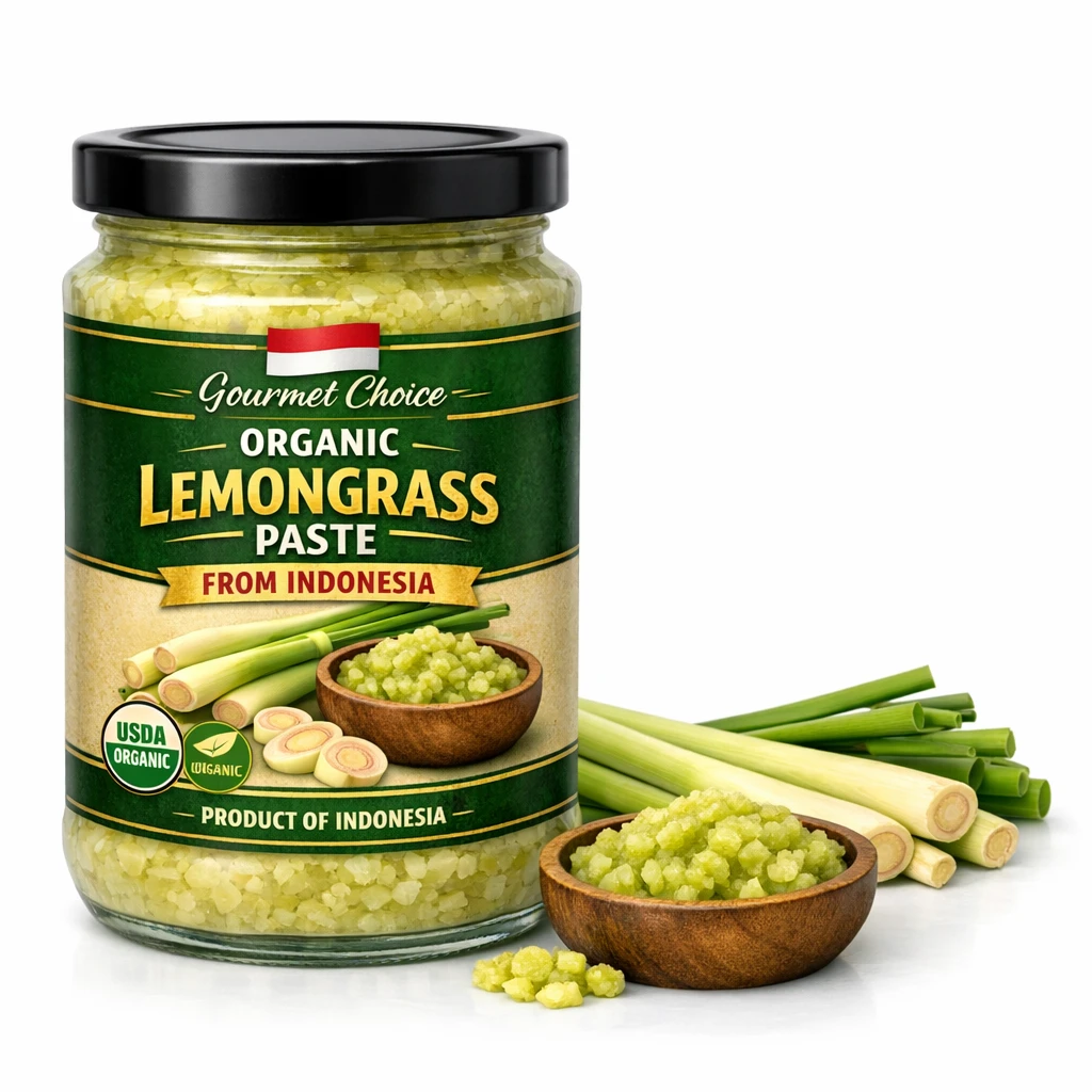 Organic lemongrass paste from Indonesia